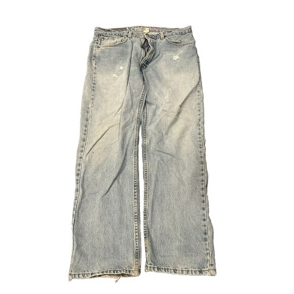 Vintage Levis Jeans Mens 38x30 Blue 505 Light Wash 90s 1999 Regular Straight Leg - Picture 1 of 10